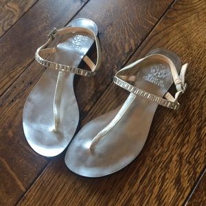 Silver sandals